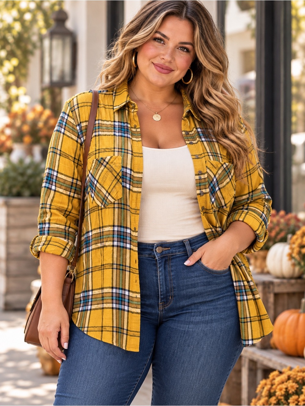 Merona Double Pocket Button Down Plaid Shirt - Size XXL #Q95